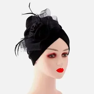 Beloved Millinery Fabulous Black Jeweled Headband Fascinator Kentucky Derby NWT Beloved Millinery | Accessories | Beautiful Black Feathered  main image 2